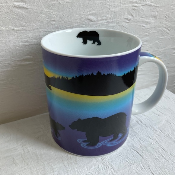 Oscardo Bear with Bear Cub Porcelain Mug Tea Coffee Cup - Picture 3 of 9